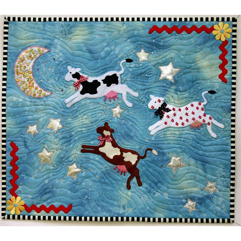 BERNINA Embroidered Cows